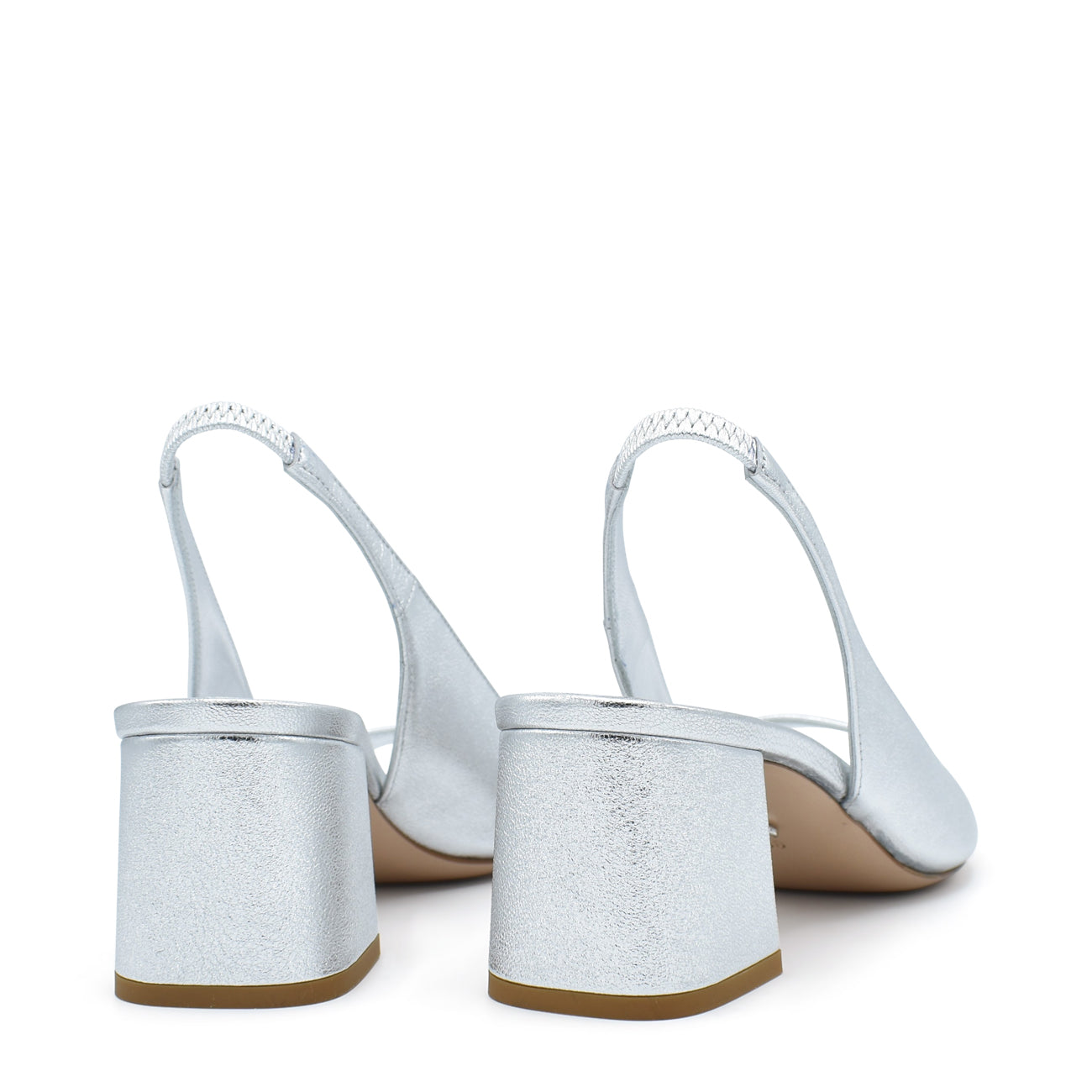 Emira Silver - Slingback minerva leather sandal