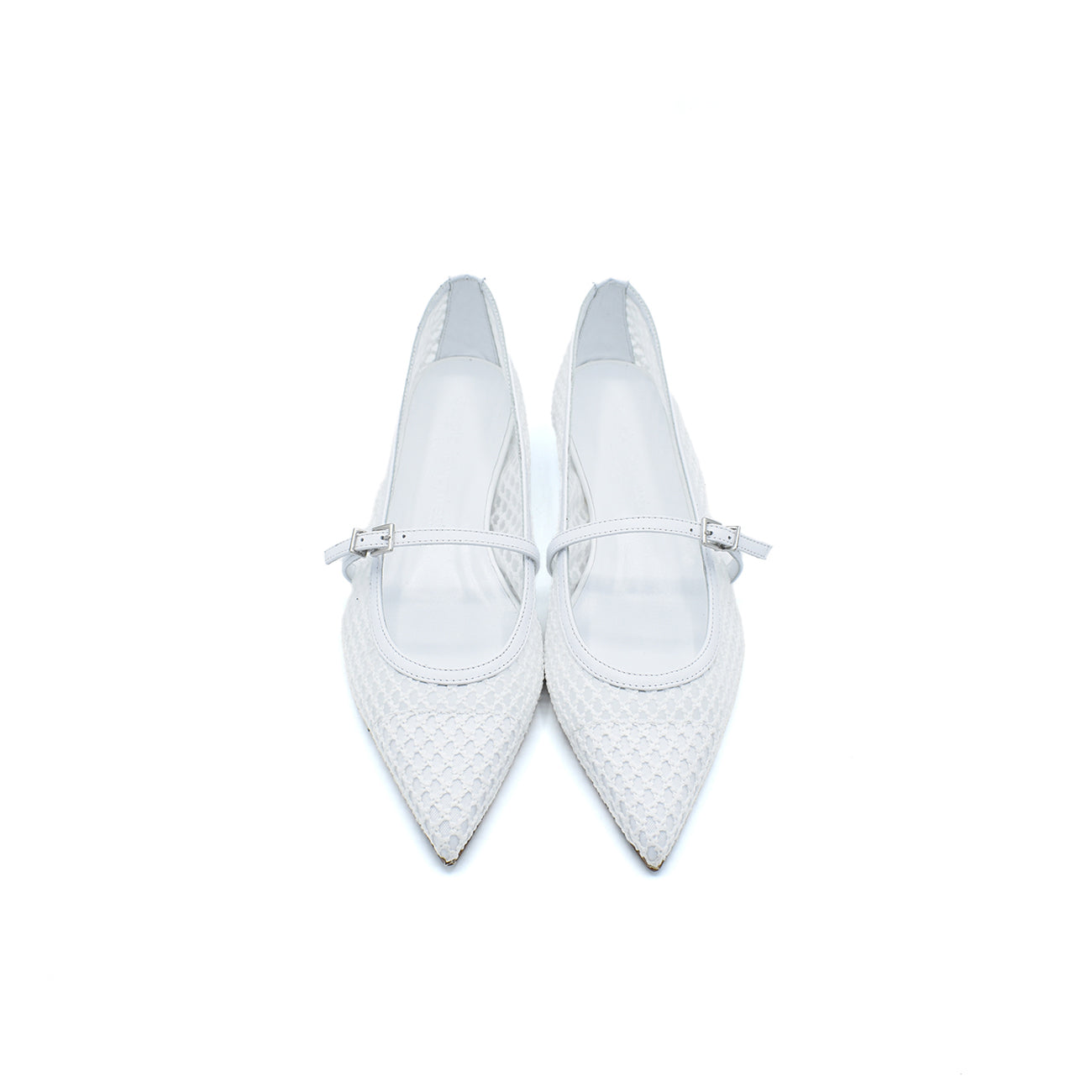 Flora White Ballerinas