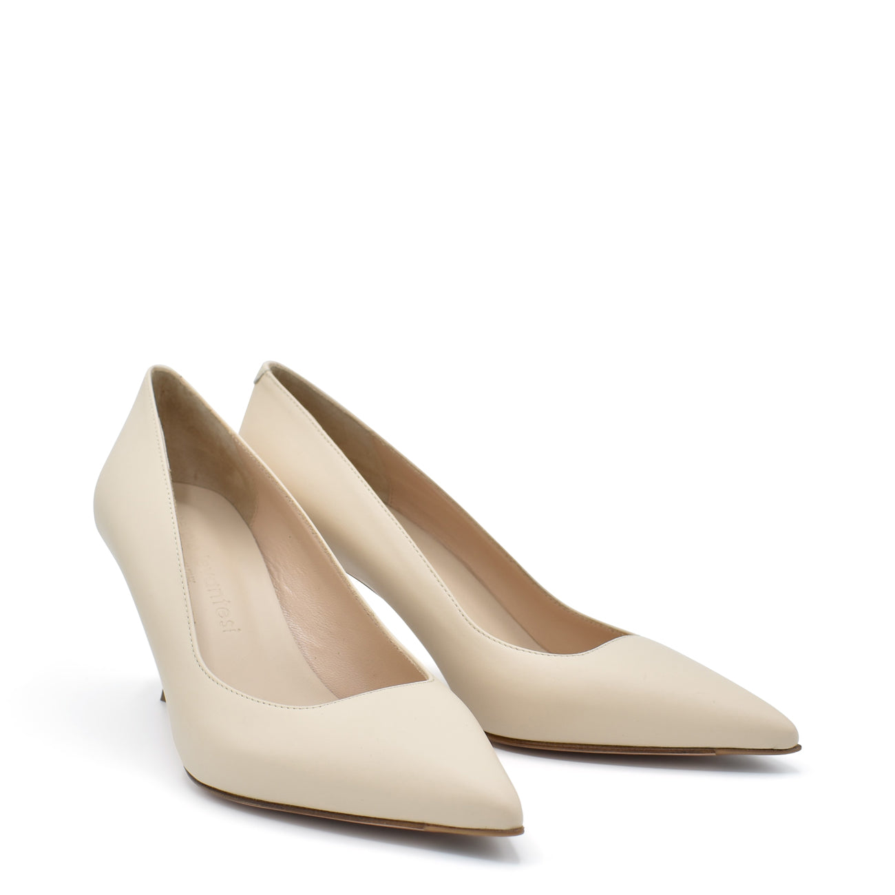 Julia24 Ivory - Calf leather pumps