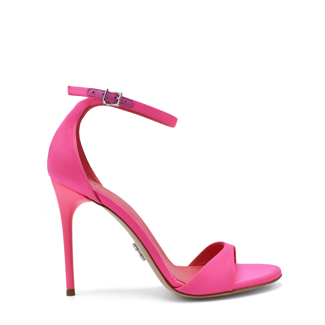 RAVE | SILK FABRICS SANDALS COLOR PINK FLUO