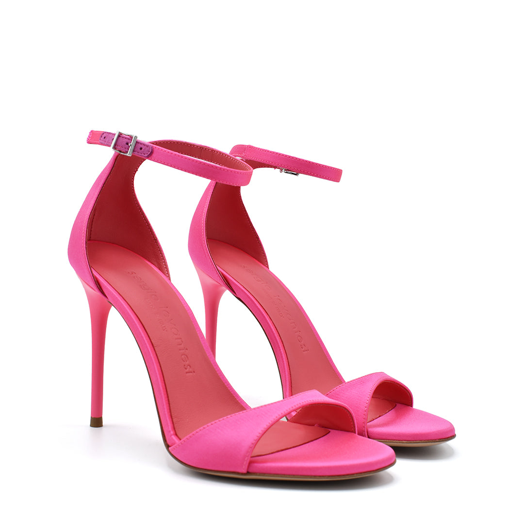 RAVE | SILK FABRICS SANDALS COLOR PINK FLUO