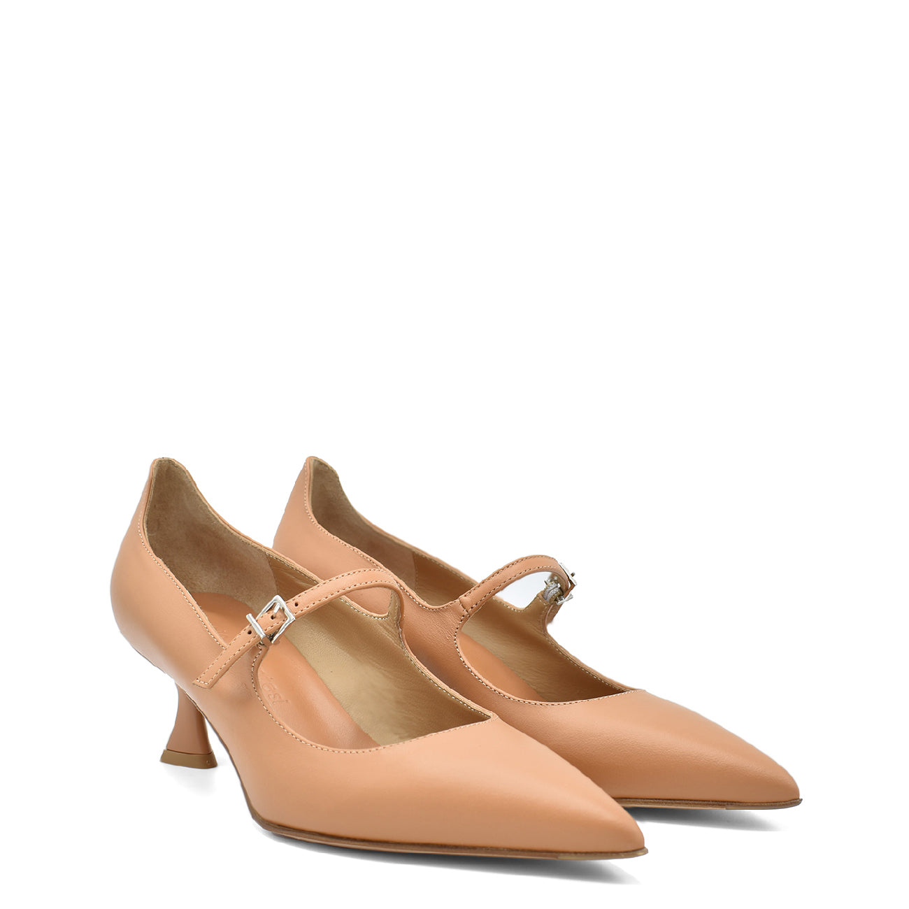 Carlotta Flake. Calf skin leather mary jane pumps