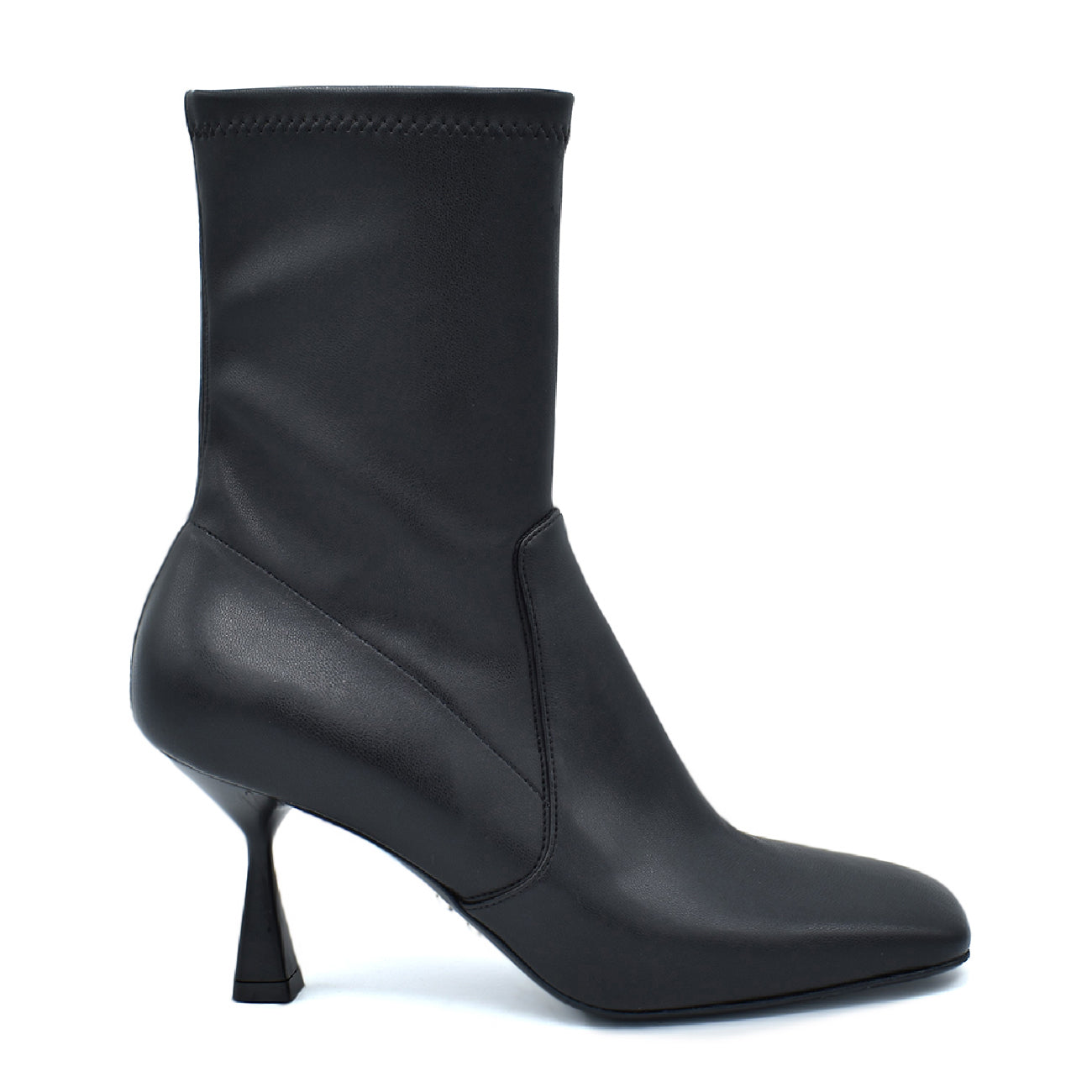 Sandales Sergio Levantesi ZEUDI4 - Talon Aiguille 10 Cm, Cuir Noir, Neuves En Boîte