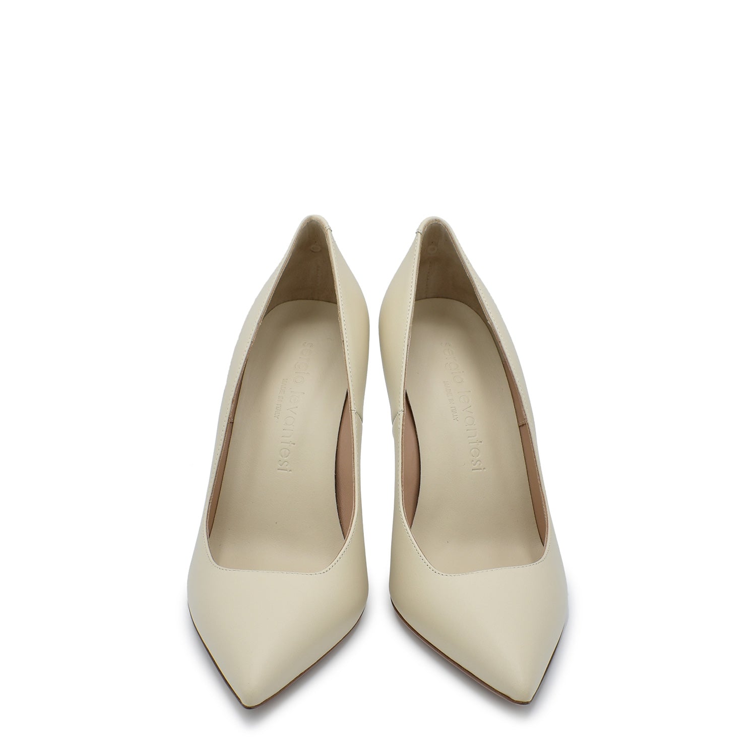 Kira. Cachemire dune calf leather pumps